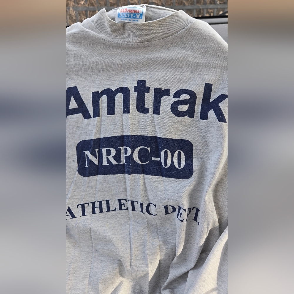 Gray Amtrak Graphic T-Shirt